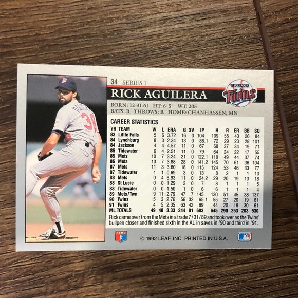 8 Packs Of 1992 Leaf Set Baseball Series 1 Cards 15 Ea. Pack & 375 Loose Cards - Picture 6 of 6